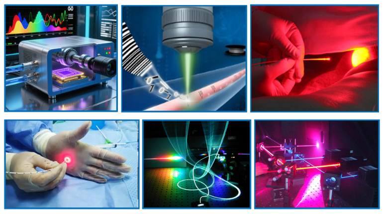 Infrared fiber coupled laser Infrarotfasergekoppelter Laser