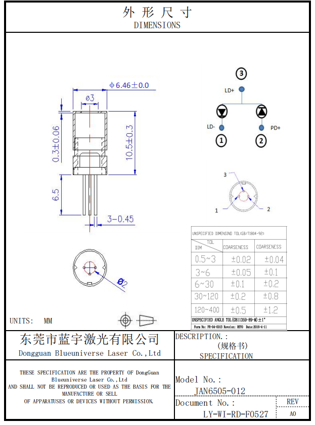 5mW Red Dot Laser Diode Module 5-mW-Rotpunkt-Laserdiodenmodul