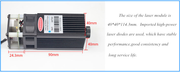 450nm 5w Laser Module 450nm 5W Lasermodul