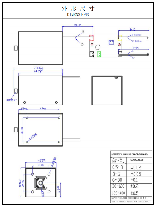Fasergekoppelte Lasermodul