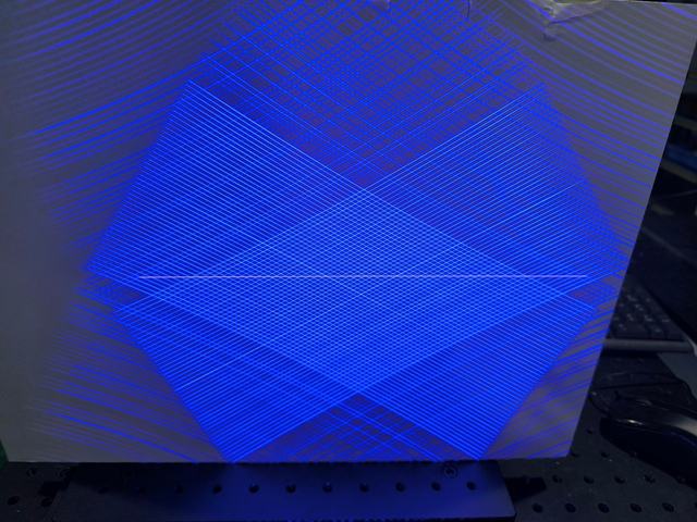 99 Laserlinien 450 nm 1,6W Blue Multi-Lines-Lasermodul für 3D-Scanner