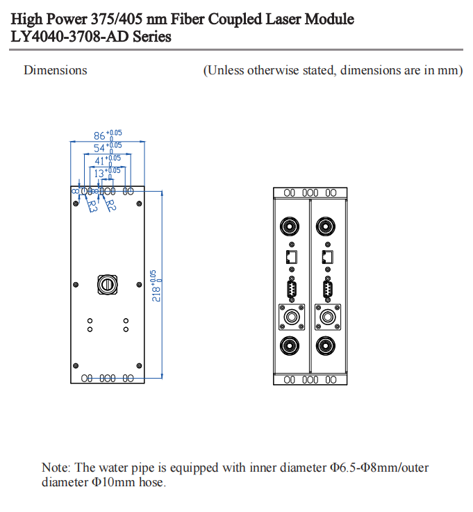 Fasergekoppeltes Diodenlasermodul