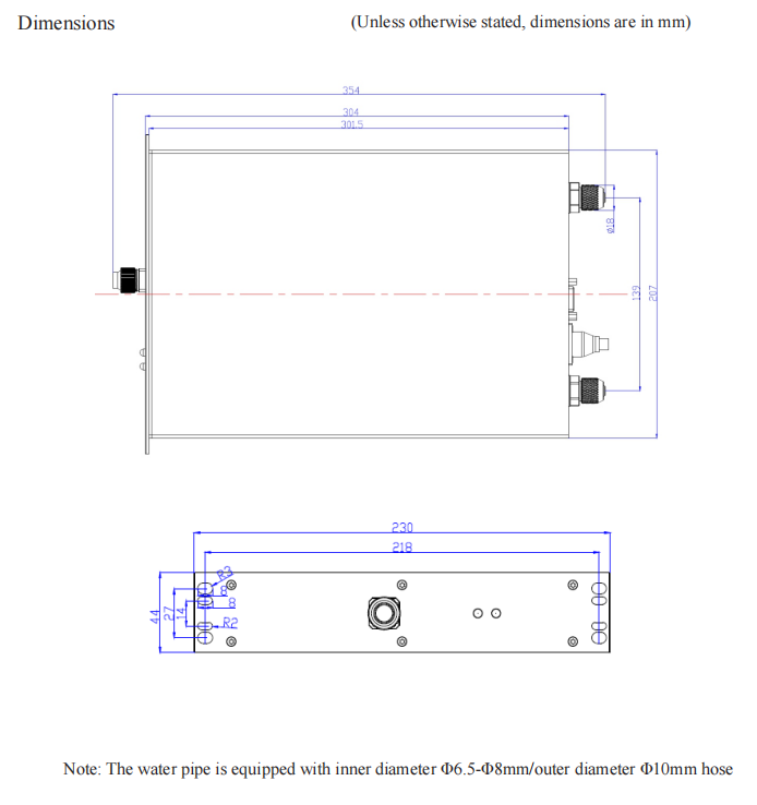 375 nm 10 W Lasermodul