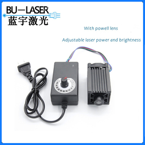 Einstellbare Helligkeit mit hoher Präzision 450 nm 500 mW Blaues Lasermodul mit Powell -Objektiv
